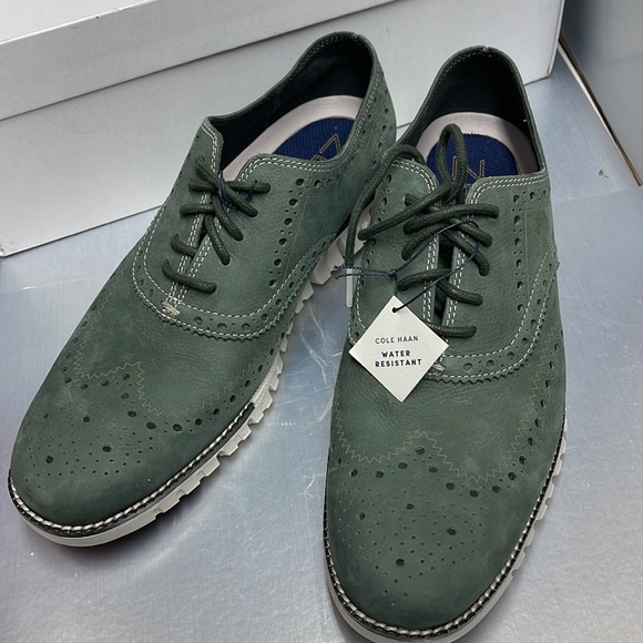 BNWT Cole Haan Zero Grand Wing Tip Sneaker 
Light Green size 7 - Picture 9 of 9